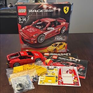Lego 8143 Racers Ferrari Red and Yellow Building Set